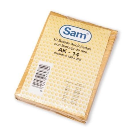Sam Bolsa Acolchada con Burbujas AK-14 Kraft 180x265mm (Pack de 10) inevitable